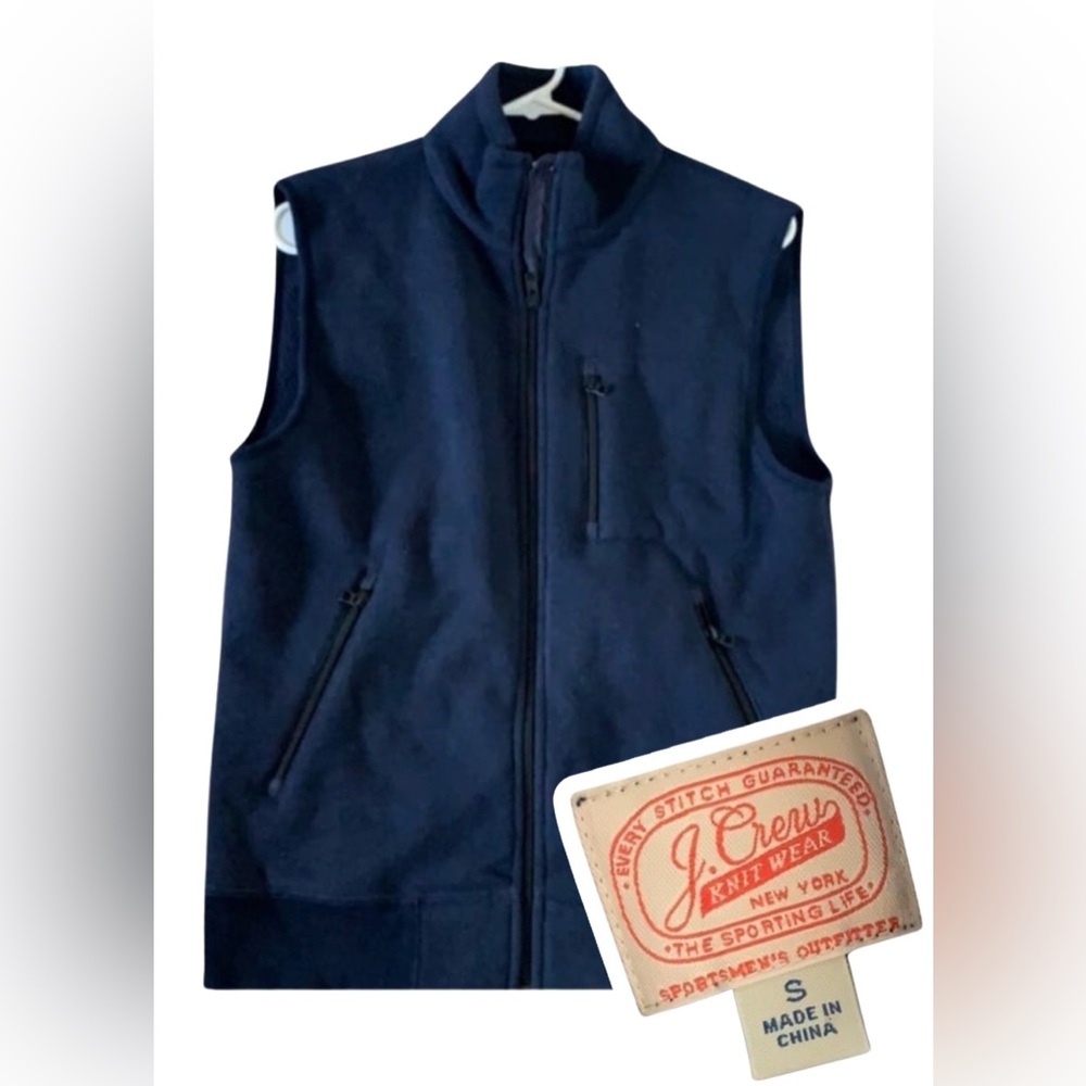Vintage J Crew Knitwear “The Sporting Life” Full Zip Vest 1990s catalog